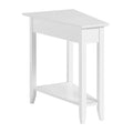 American Heritage Wedge End Table with Shelf by Convenience Concepts