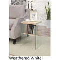 SoHo Glass End Table with Shelf by Convenience Concepts