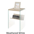 SoHo Glass End Table with Shelf by Convenience Concepts