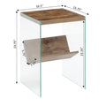 SoHo Glass End Table with Shelf by Convenience Concepts