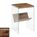 SoHo Glass End Table with Shelf by Convenience Concepts