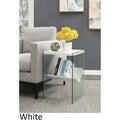 SoHo Glass End Table with Shelf by Convenience Concepts