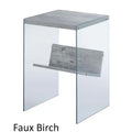SoHo Glass End Table with Shelf by Convenience Concepts