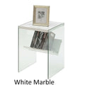 SoHo Glass End Table with Shelf by Convenience Concepts