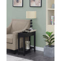 American Heritage Flip Top End Table with Charging Station and Shelf by Convenience Concepts
