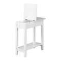 American Heritage Flip Top End Table with Charging Station and Shelf by Convenience Concepts