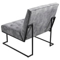 Corvus Savannah Tufted Velvet Lounge Chair with Upholstered Accent