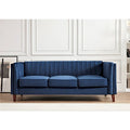 Square Design Sofa with Line Tufting