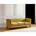 Square Design Sofa with Line Tufting