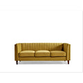 Square Design Sofa with Line Tufting