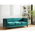 Square Design Sofa with Line Tufting