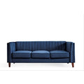 Square Design Sofa with Line Tufting