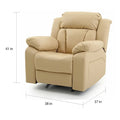 Copper Grove Sorgenfri Faux Leather Reclining Rocker Chair