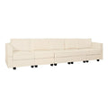 Convertible DIY Modular Sleeper Sectional Sofa Collection with Storage Seats - Perfect for Your Living Room