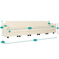 Convertible DIY Modular Sleeper Sectional Sofa Collection with Storage Seats - Perfect for Your Living Room