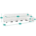 Convertible DIY Modular Sleeper Sectional Sofa Collection with Storage Seats - Perfect for Your Living Room
