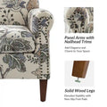 Giampiero Upholstered Wooden Armchair with Nailhead Accents by HULALA HOME