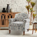 Giampiero Upholstered Wooden Armchair with Nailhead Accents by HULALA HOME