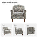 Giampiero Upholstered Wooden Armchair with Nailhead Accents by HULALA HOME