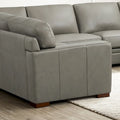 Hydeline Dillon Right-Facing Sectional Sofa with Chaise in Top Grain Leather