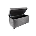 MJL Furniture Angela 8-Button Tufted Storage Bench with Trunk