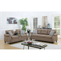 Two-Piece Sofa Set Featuring Decorative Accent Pillows