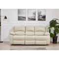 Betsy Furniture 8018 Bonded Leather Manual Reclining 3-Seat Sofa