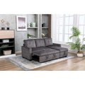 Cozy Classic L-Shaped Pull-Out Sleeper Sectional Sofa