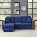 Cozy Classic L-Shaped Pull-Out Sleeper Sectional Sofa