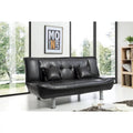 Lionel Faux Leather Convertible Sofa