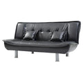 Lionel Faux Leather Convertible Sofa