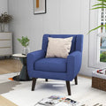 Contemporary Linen Button-Tufted Accent Chair
