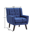 Contemporary Linen Button-Tufted Accent Chair
