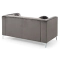 Velvet Button-Tufted Pompano Loveseat