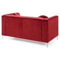 Velvet Button-Tufted Pompano Loveseat