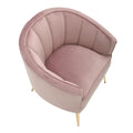 Randolf Velvet Accent Chair in Silver Orchid