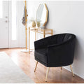 Randolf Velvet Accent Chair in Silver Orchid