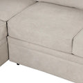 Nestfair L-Shaped Sofa Bed with Storage Ottoman - 2-in-1 Pull-Out Design
