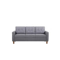 Harrad Mid-Century Modern 3-Piece Tufted Living Room Set
