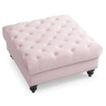 Luxurious Nola Velvet Tufted Extra-Large Ottoman