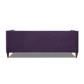 Jack 84 Mid-Century Modern Tuxedo Sofa with Decorative Bolster Pillows