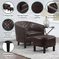 Convenience Concepts Roosevelt Accent Chair with Ottoman - Stylish Seating Solution