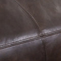 Poly & Bark Denver Leather Ottoman - Authentic Full Grain Italian Leather