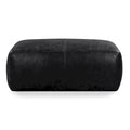 Poly & Bark Denver Leather Ottoman - Authentic Full Grain Italian Leather