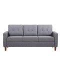 Rossetti Mid-Century Tufted Fabric Sofa