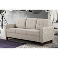 Rossetti Mid-Century Tufted Fabric Sofa