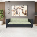 Mid-Century Modern 3-Seater Sofa by Coast to Coast Sofas - Upholstered Faux Leather with Solid Wood Frame