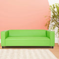 Mid-Century Modern 3-Seater Sofa by Coast to Coast Sofas - Upholstered Faux Leather with Solid Wood Frame
