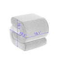 Contemporary S-Shape Ottoman Makeup Stool and Footrest for Living Room and Bedroom