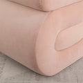 Contemporary S-Shape Ottoman Makeup Stool and Footrest for Living Room and Bedroom